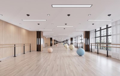 现代教室3D模型下载